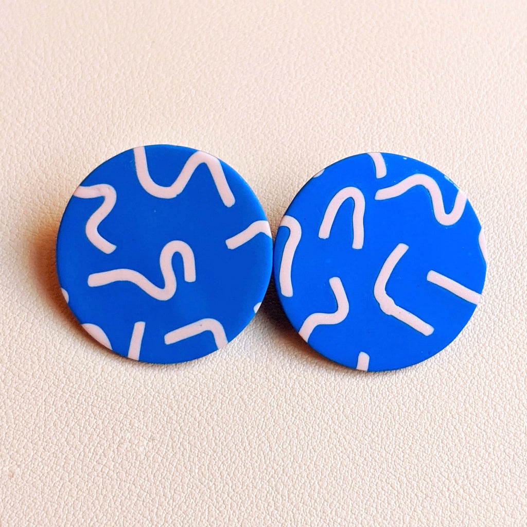 Polymer Clay Earrings w/ FRESH PEAR
