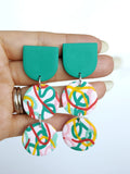 Polymer Clay Earrings w/ FRESH PEAR
