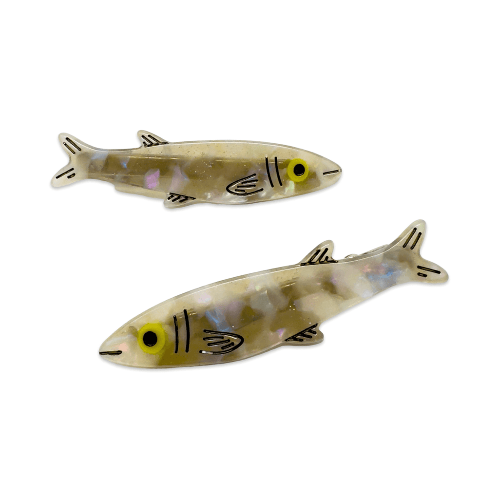 Sardine Alligator Hair Clip Set