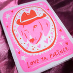 Love Ya, Partner Risograph A2 Greeting Card