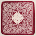 Silk Texture Paisley Bandana Scarf for Men & Women
