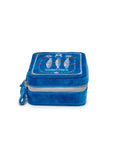 Velvet Jewelry Zip Case / Organizer - Sardine Can - Blue
