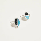 0.5 Inch Canned Caviar Bead Vacation Post Earrings
