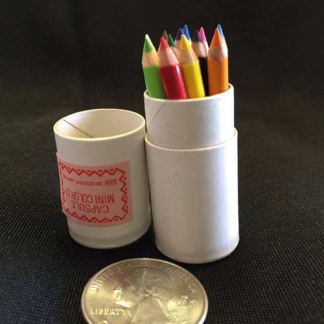 Mini Pencils in Mini Paper Tube