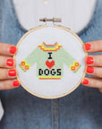 I Love Dogs Cross Stitch Kit