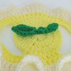 Crochet Lemon Hat - Cat Bonnet - Pet Hat
