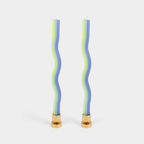 Wiggle Candles - Lav. & Green (2 Pack) - 11" Vibrant Tapers