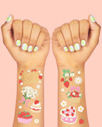 Strawberry Party Temporary Tattoos | Strawberry Birthday