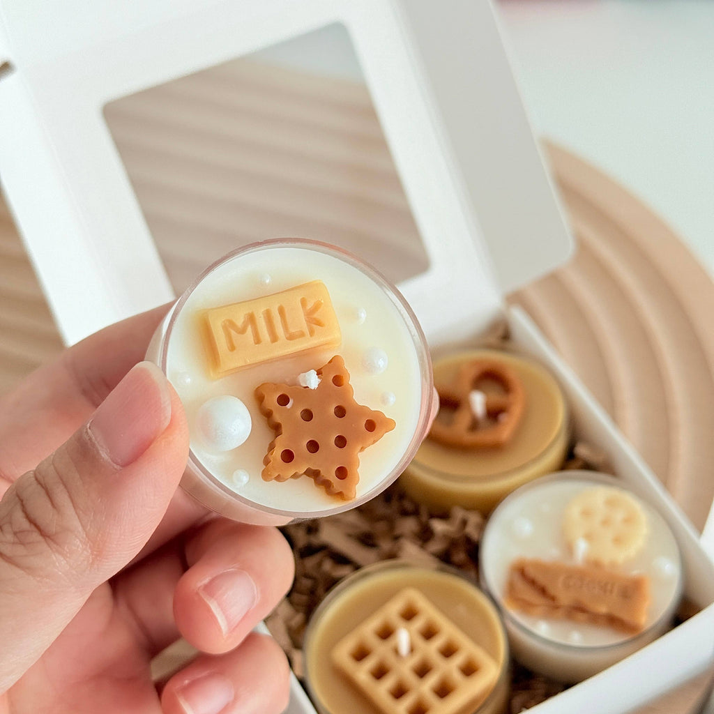 Cookie Tealight Candle Set | Holiday Tealight Candle Gift