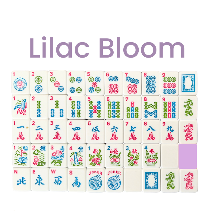 Mahjong Studios – American Mahjong Tile Set Lilac Bloom