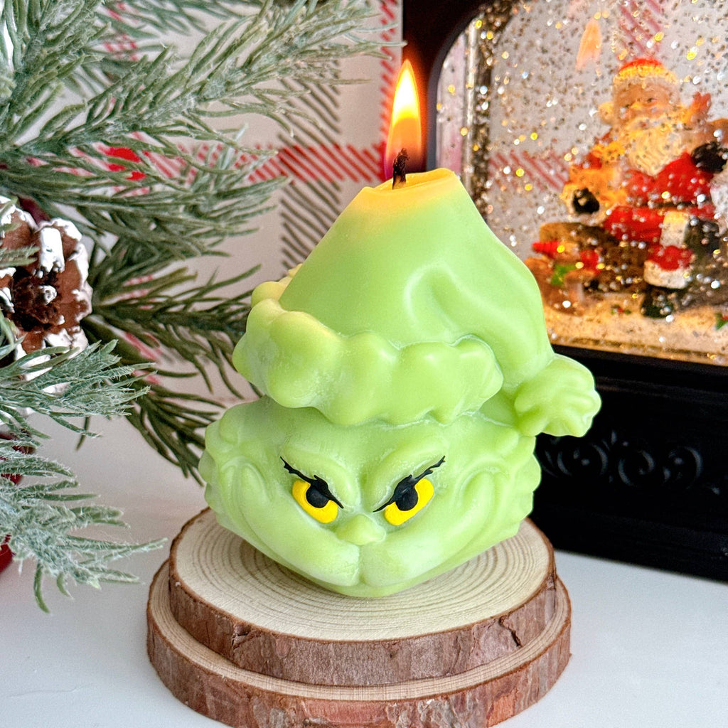 Christmas Grinch Candle