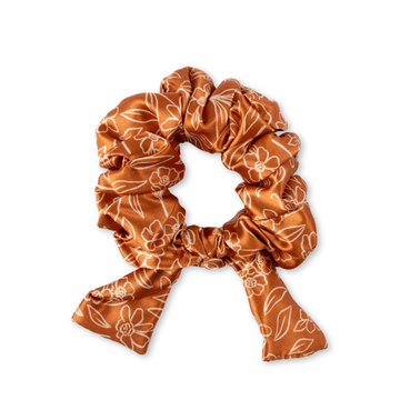 Terracotta Satin Scrunchie