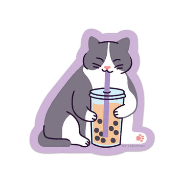 Boba Cat Sticker