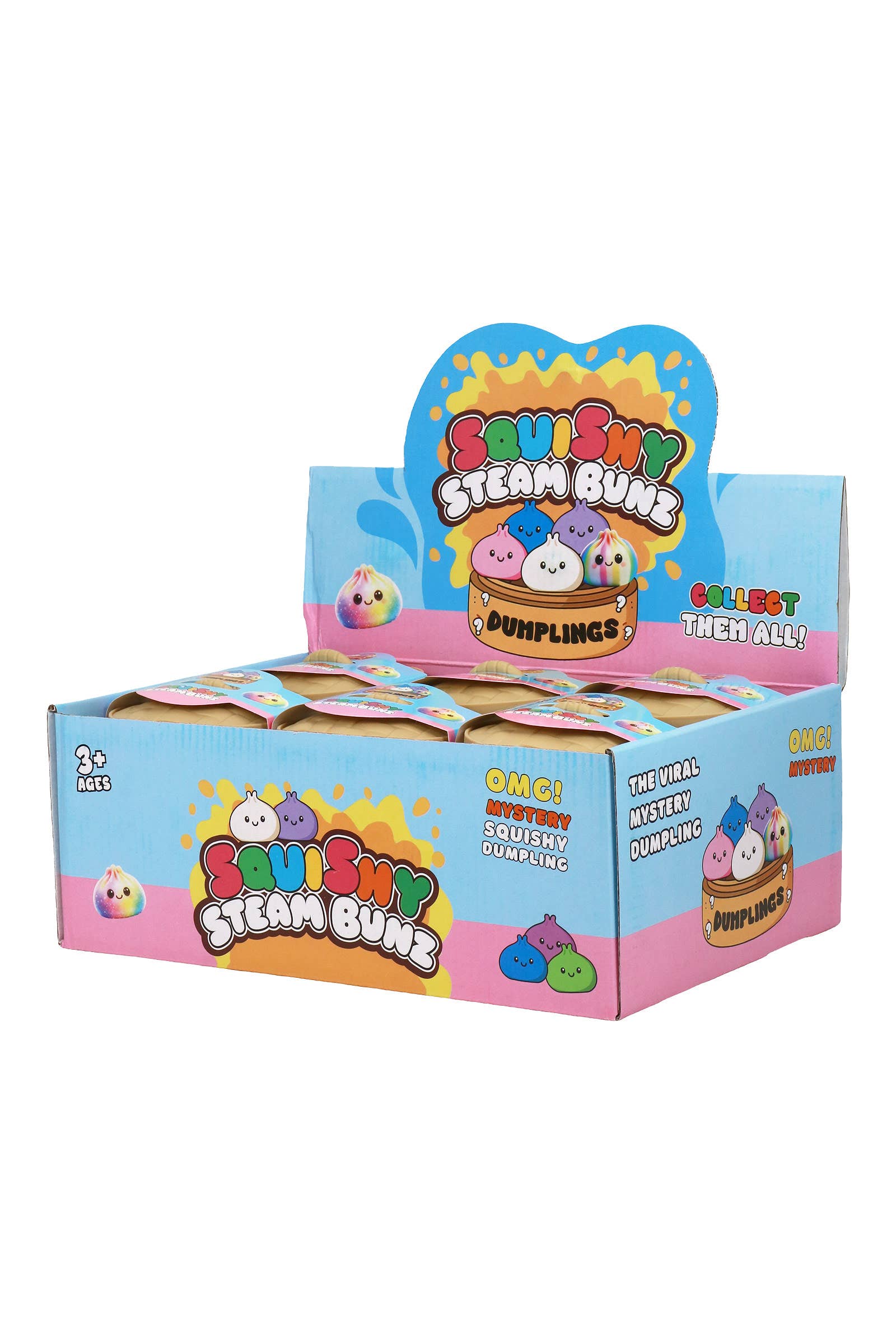 Ombre Dumpling Soft Slime Filled Squishy Blind Box - 12 Pcs