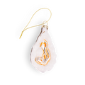 Oyster with Pearl Handcrafted Glass Christmas Ornament