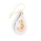 Oyster with Pearl Handcrafted Glass Christmas Ornament