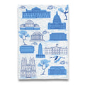 Toile De Washington DC Blue Tea Towel  