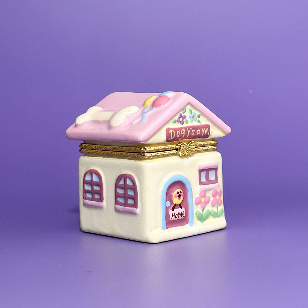 House Dog Room Hand Painted Trinket Box