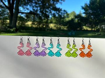 Sticky Hand Acrylic Earrings