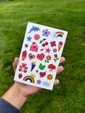 Glitter Y2K Retro Stickers for Scrapbooking & Journaling