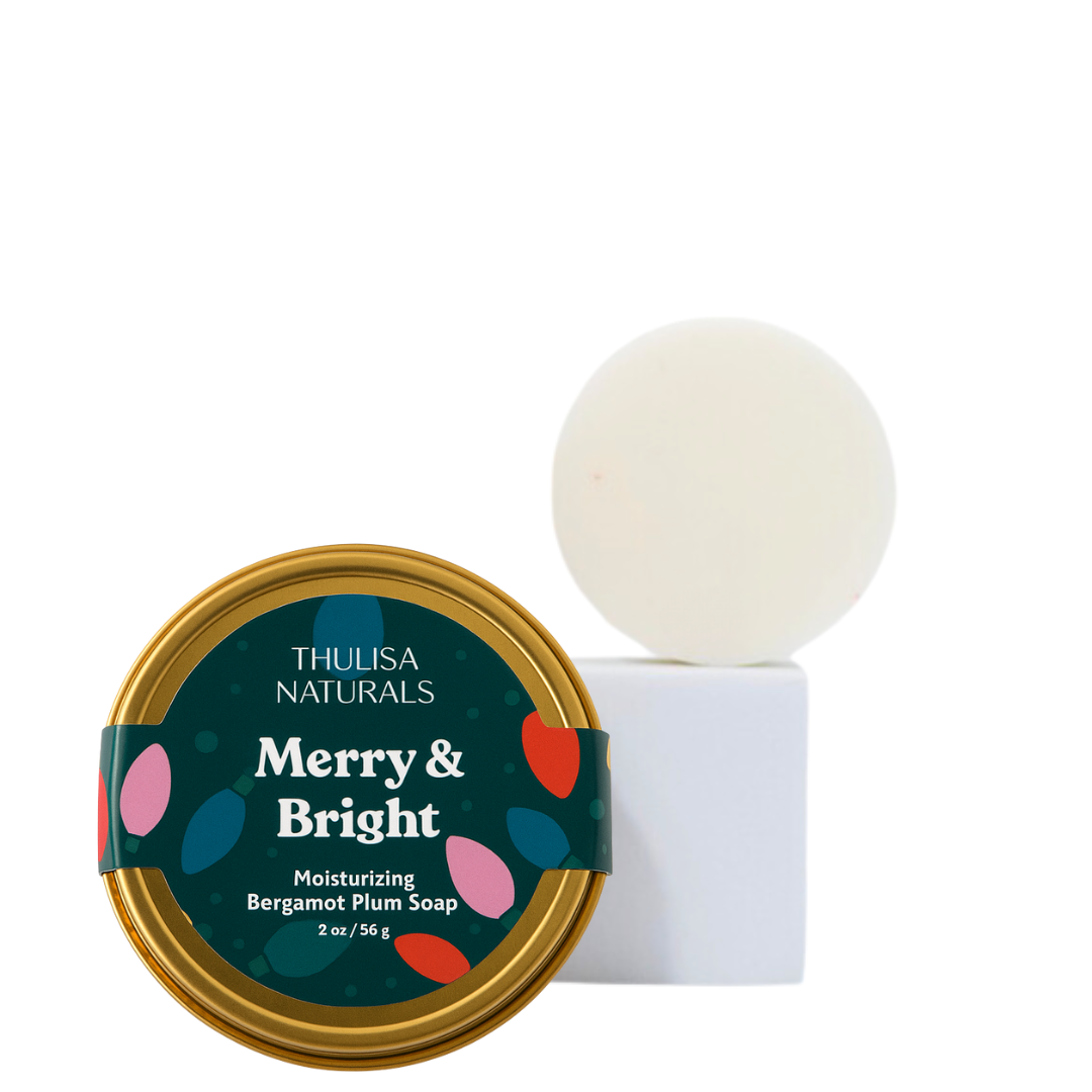 Christmas Shea Butter Gift Soap | Bergamot+Plum