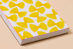 Farfalle Bowtie Pasta Spiral Pocket Size Notebook