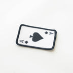Ace of Spades Embroidered Iron on Patch