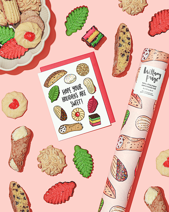 Italian Cookies & Desserts Holiday Card