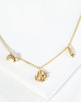 18K Gold Dipped Bread Pendant Necklace
