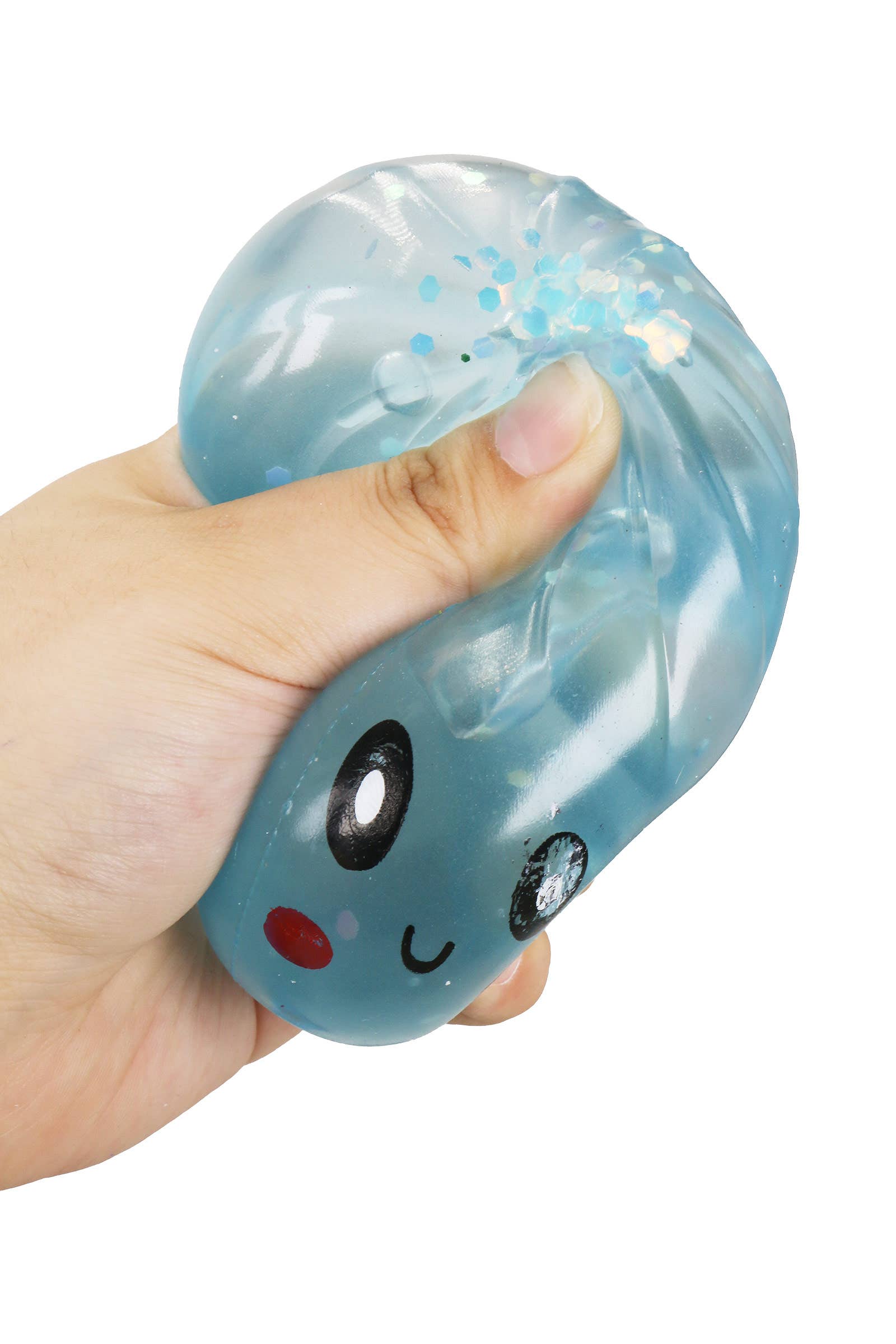 Neon Pastel Glow In Dark Jiggly Jelly Slime Dumpling Squishy