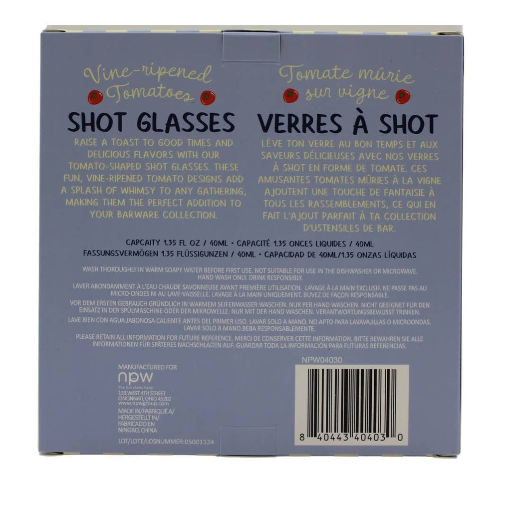 Tomato Vine Ripened Shot Glasses