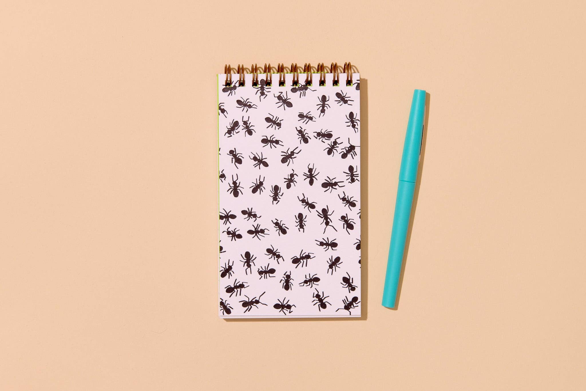 Ants Letterpress Pocket Size Spiral Notebook