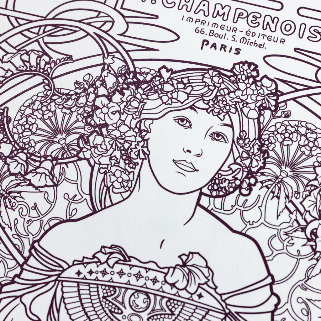 Coloring Book - Alphonse Mucha