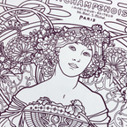 Coloring Book - Alphonse Mucha