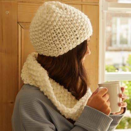 The Cozy Hat & Snood Knitting Kit