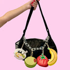 2-in-1 Bag Charm & Reusable Shopper Bag - Pink Cowgirl Boot