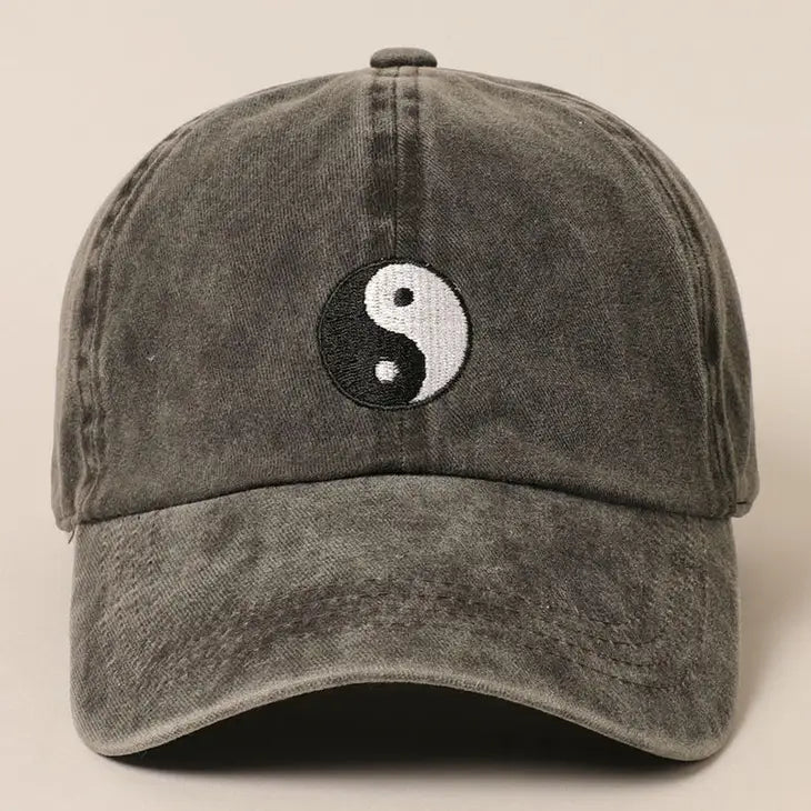 Yin Yang Embroidered Dad Cap