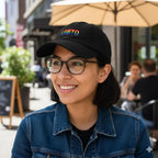 Rainbow LGBTQ Baseball Hats in Black