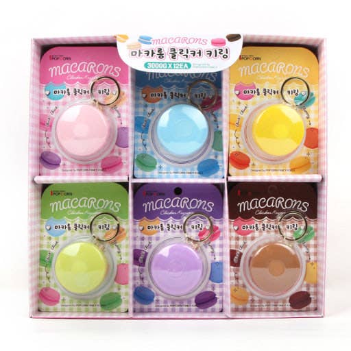 Best-Selling Macaron Clicker Keychain–Viral Fidget Bag Charm