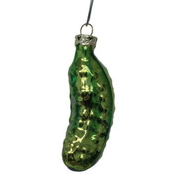 Hand Blown Glass Pickle Ornament