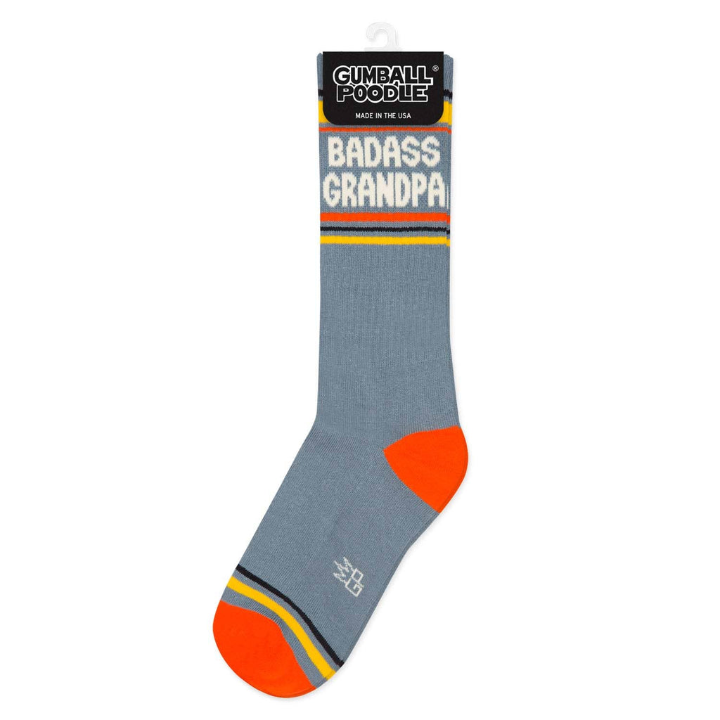 Badass Grandpa Gym Crew Socks