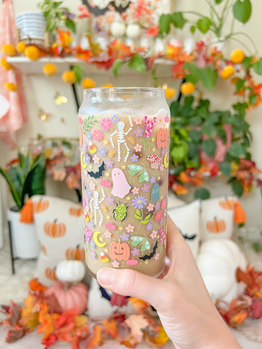 20oz Colorful Halloween Glass