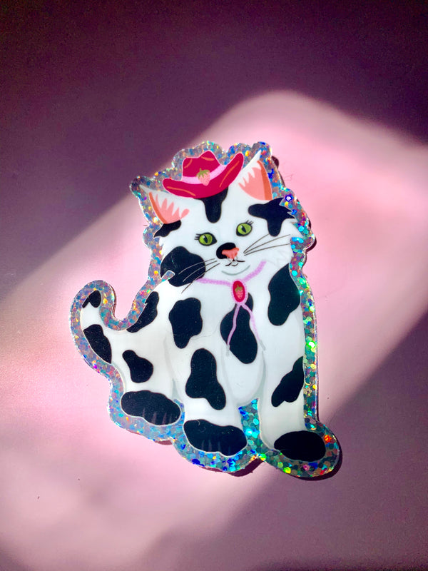 Cowgirl Kitty Sticker