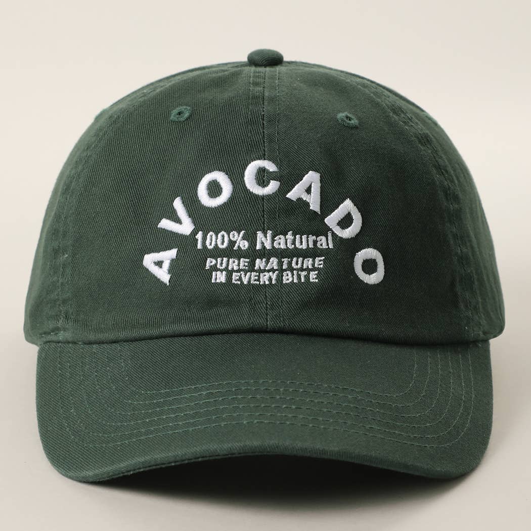 AVOCADO Embroidered Cotton Baseball Cap