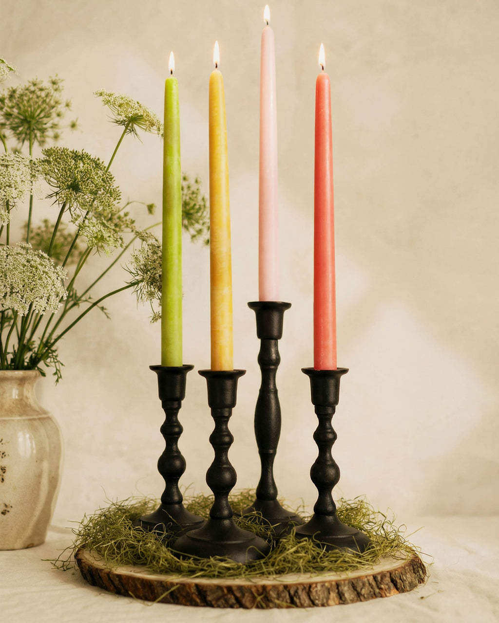 Beeswax Taper Candles – Eco-Friendly, Dripless & Handmade