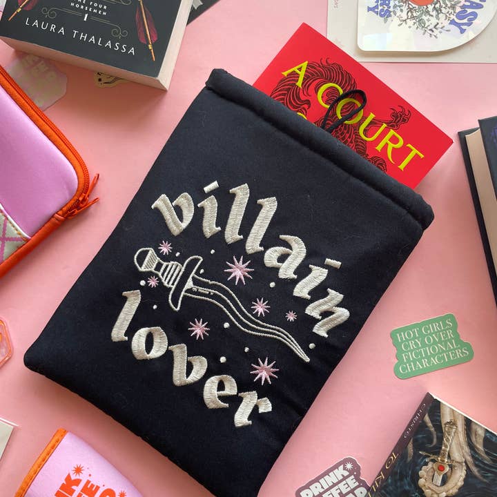 Villain Lover Embroidered Book/Kindle Sleeve