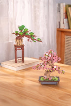Modern Wooden Puzzle: Evergreen Pine Bonsai