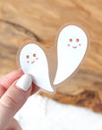 Clear Halloween Ghosts Sticker, 3x3 in.