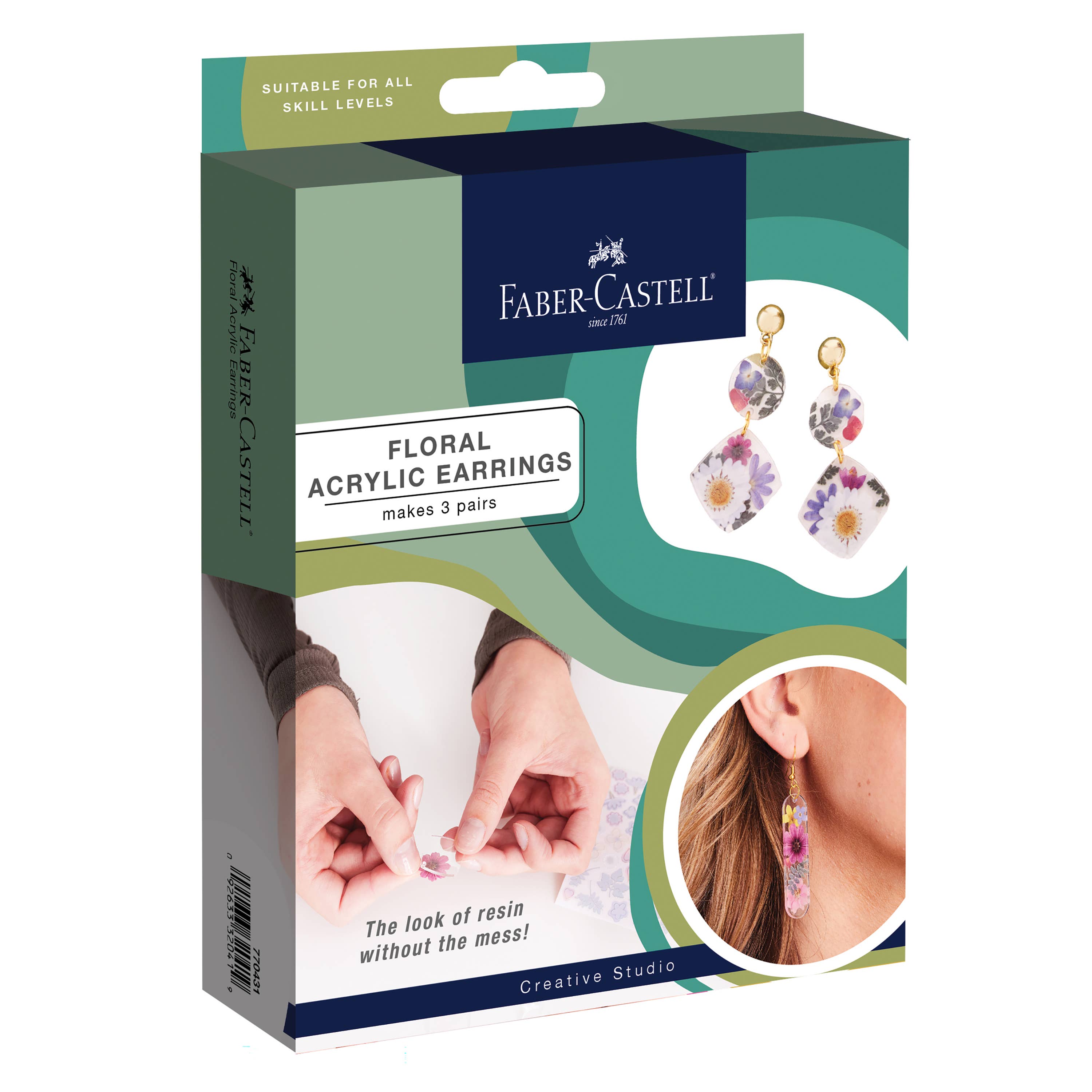 Pressed Floral Earrings - Adult Craft Kit
