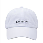 Cat Mom Hat | Embroidered Cat Mom Baseball Cap | Gift for Cat Lovers | HatPhile
